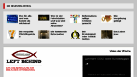 What Leftbehind.de website looked like in 2017 (6 years ago)