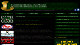 What Lobosfootball.com website looked like in 2017 (6 years ago)