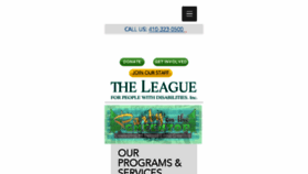 What Leagueforpeople.org website looked like in 2017 (6 years ago)