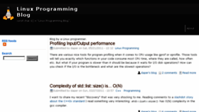 What Linuxprogrammingblog.com website looked like in 2017 (6 years ago)
