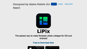 What Lipixapp.com website looked like in 2017 (6 years ago)
