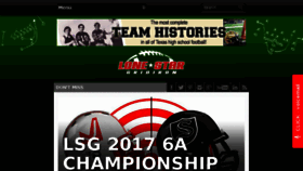 What Lonestargridiron.com website looked like in 2017 (6 years ago)