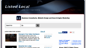 What Listedlocal.com website looked like in 2017 (6 years ago)