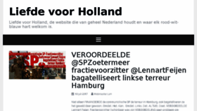 What Liefdevoorholland.com website looked like in 2017 (6 years ago)