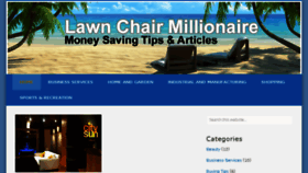 What Lawnchairmillionaire.com website looked like in 2017 (6 years ago)