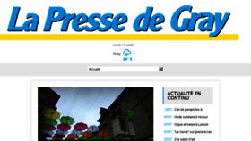 What Lapressedegray.com website looked like in 2017 (6 years ago)