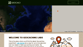 What Labs.geocaching.com website looked like in 2017 (6 years ago)
