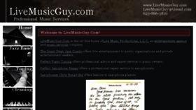 What Livemusicguy.com website looked like in 2017 (6 years ago)