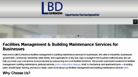 What Lbdcontractors.com website looked like in 2017 (6 years ago)
