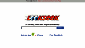 What Lookseek.com website looked like in 2017 (6 years ago)