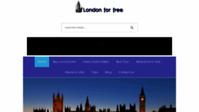 What Londonforfree.net website looked like in 2017 (6 years ago)