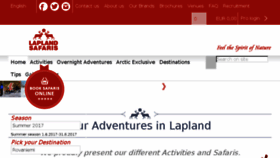 What Laplandsafaris.com website looked like in 2017 (6 years ago)