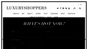 What Luxuryshoppers.net website looked like in 2017 (6 years ago)