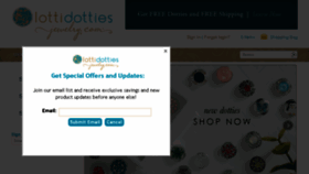 What Lottidottiesjewelry.com website looked like in 2017 (6 years ago)