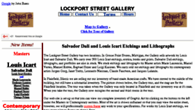 What Lockportstreetgallery.com website looked like in 2017 (6 years ago)
