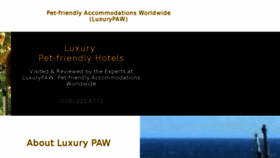 What Luxurypaw.com website looked like in 2017 (6 years ago)