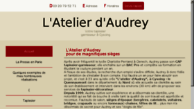 What Latelierdaudrey.fr website looked like in 2017 (6 years ago)