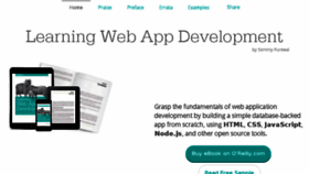 What Learningwebappdev.com website looked like in 2017 (6 years ago)