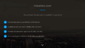 What Linkselect.com website looked like in 2017 (6 years ago)