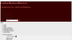 What Londonbusinessdirectory.org.uk website looked like in 2017 (6 years ago)