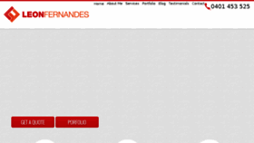 What Leonfernandes.com.au website looked like in 2017 (6 years ago)