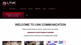 What Linkcommunication.co.uk website looked like in 2017 (6 years ago)