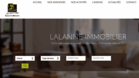 What Lalanneimmo.com website looked like in 2017 (6 years ago)