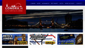 What Londra.it website looked like in 2017 (6 years ago)