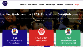 What Leapschoolhouse.com.sg website looked like in 2017 (6 years ago)