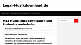 What Legal-musikdownload.de website looked like in 2017 (6 years ago)
