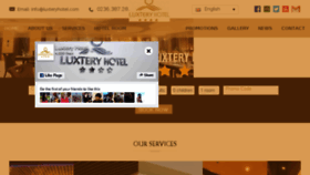 What Luxteryhotel.com website looked like in 2017 (6 years ago)