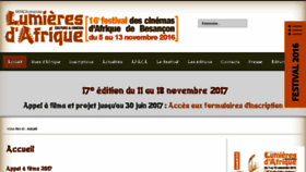 What Lumieresdafrique.com website looked like in 2017 (6 years ago)