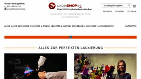 What Lackshop24.de website looked like in 2017 (6 years ago)