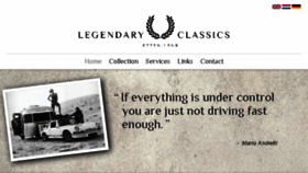 What Legendaryclassics.eu website looked like in 2017 (6 years ago)