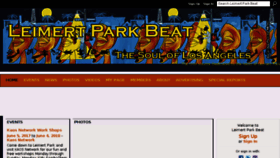 What Leimertparkbeat.com website looked like in 2017 (6 years ago)