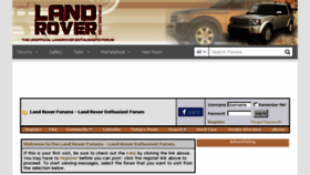 What Landroverforums.com website looked like in 2017 (6 years ago)