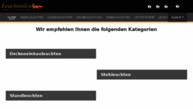 What Leuchtenfox.de website looked like in 2017 (6 years ago)