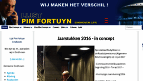 What Lijstpimfortuyn.nl website looked like in 2017 (9 years ago)