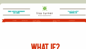 What Lisaturnerphotography.com website looked like in 2017 (6 years ago)
