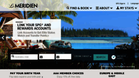 What Lemeridienhotel.com website looked like in 2017 (6 years ago)