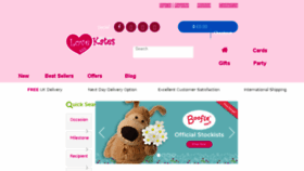 What Lovekates.co.uk website looked like in 2017 (6 years ago)