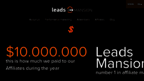 What Leadsmansion.com website looked like in 2017 (6 years ago)