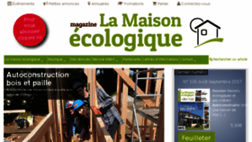 What La-maison-ecologique.com website looked like in 2017 (6 years ago)