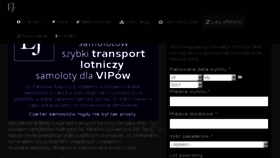What Luxjet.pl website looked like in 2017 (6 years ago)