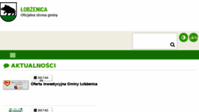 What Lobzenica.pl website looked like in 2017 (6 years ago)