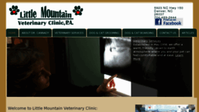 What Littlemountainveterinaryclinic.com website looked like in 2017 (6 years ago)