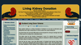 What Livingkidneydonation.co.uk website looked like in 2017 (6 years ago)