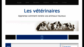 What Lesveterinaires.com website looked like in 2017 (6 years ago)