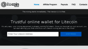 What Ltcminer.io website looked like in 2017 (6 years ago)