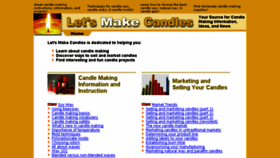 What Letsmakecandles.com website looked like in 2017 (6 years ago)
